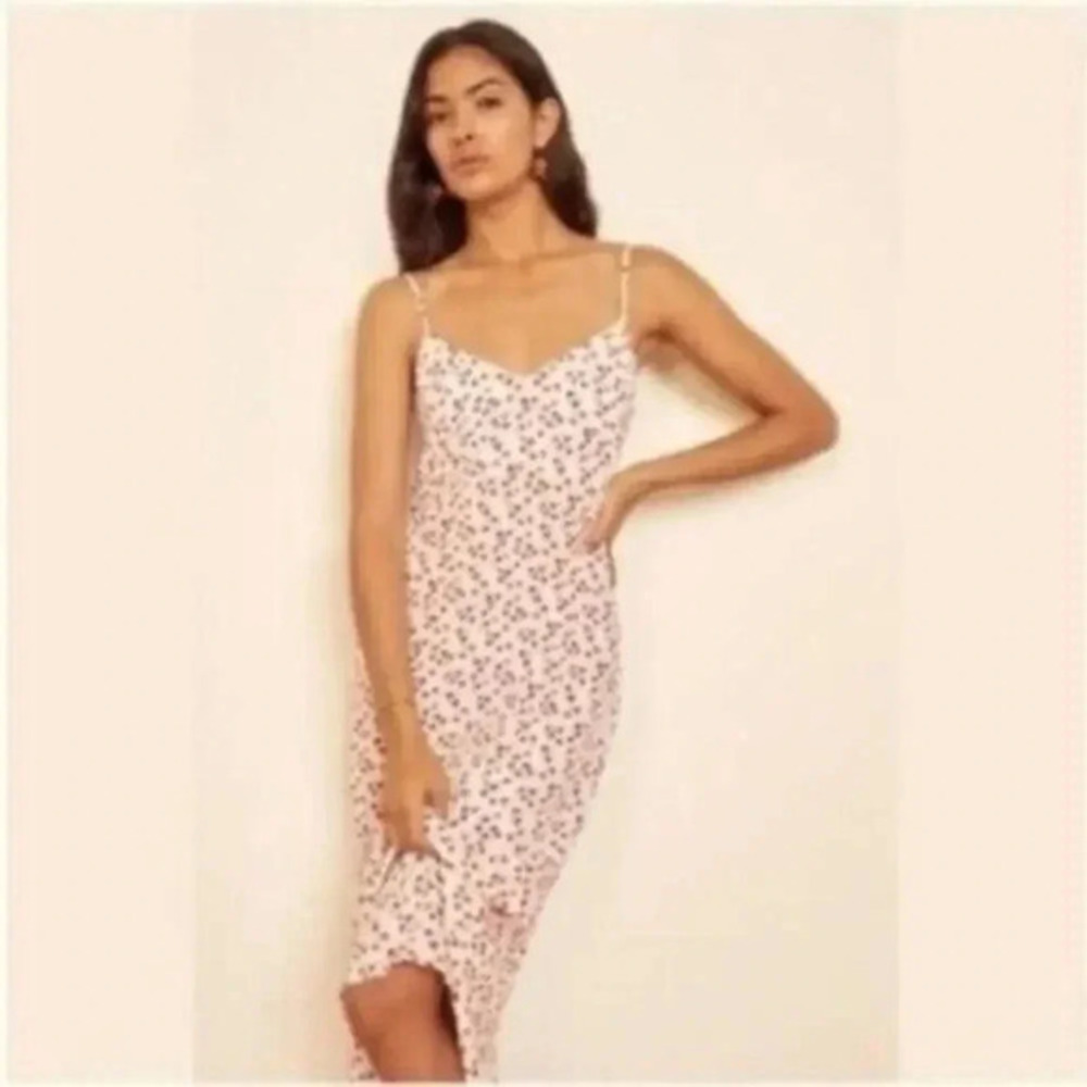 Reformation Boston Dress in Sophia Floral Midi Dress B407